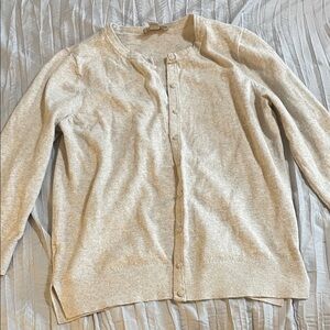 LOFT Light Beige Cardigan Sweater
